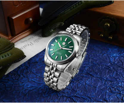 San Martin 39mm MOP Dial Sport Gada Watch Luxury Dress Men Miyota 90S5 Automatic Mechanical Wristwatch Waterproof 100m SN0144