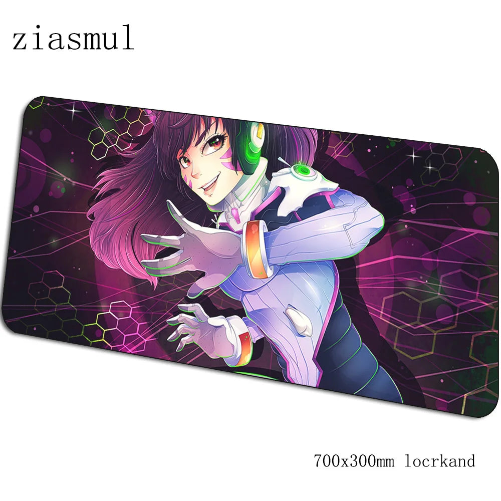 Overwatch podloga za miš za gamere, prekrasna gaming podloga za miš 70x30cm za PC, prijenosno računalo i radni stol, padmouse za igre, estetska gamerska podloga, gamepad