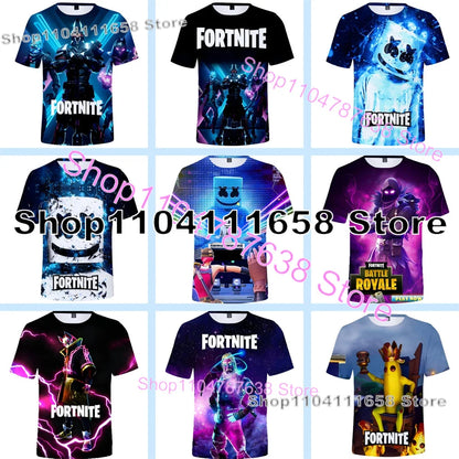 Letné tričko Raven Ultima Knight F-Fortnite s 3D potlačou Banana Peely Pánske tričko Battle Royale Hry Tričká Narodeninové darčeky