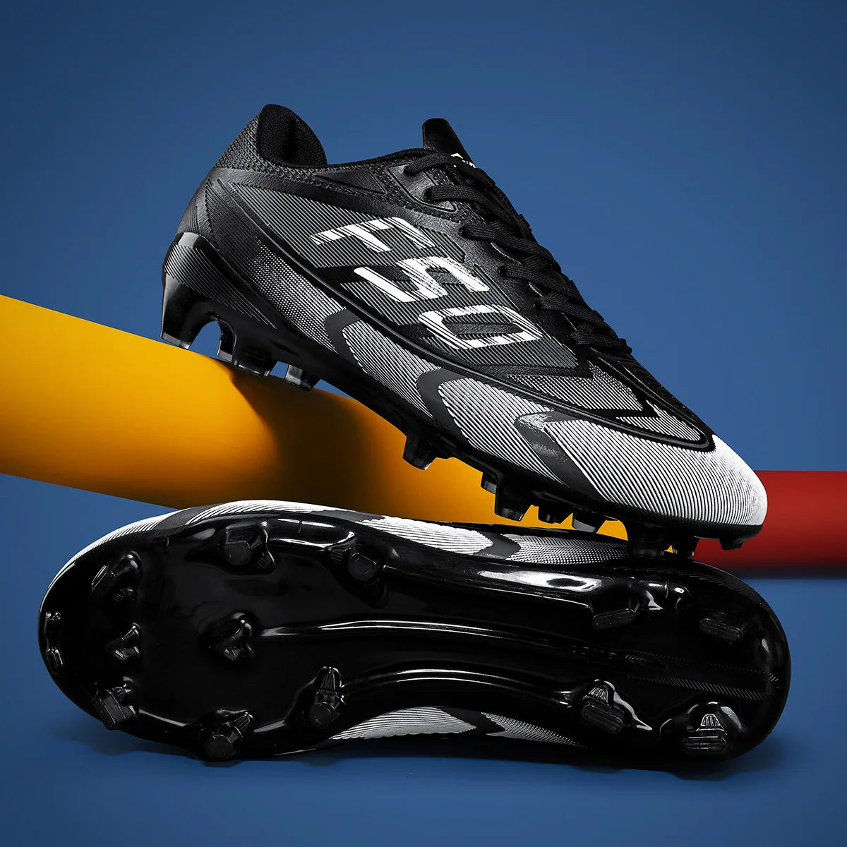 Nouvelles Chaussures de Football de Qualité pour Hommes Antidérapantes, Crampons de Football Ultralégers TF/FG pour Garçons