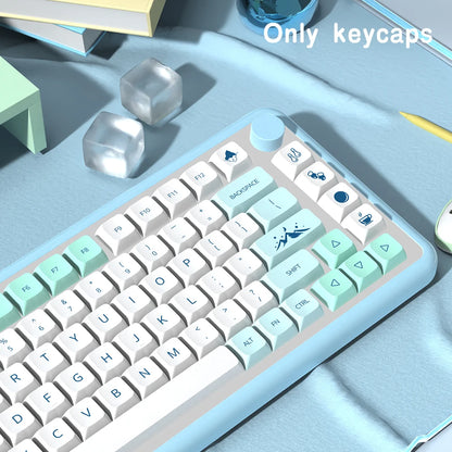 Keycap profilo XDA Iceberg brasiliano coreano giapponese russo spagnolo francese ISO Enter in PBT per tastiera meccanica GK61