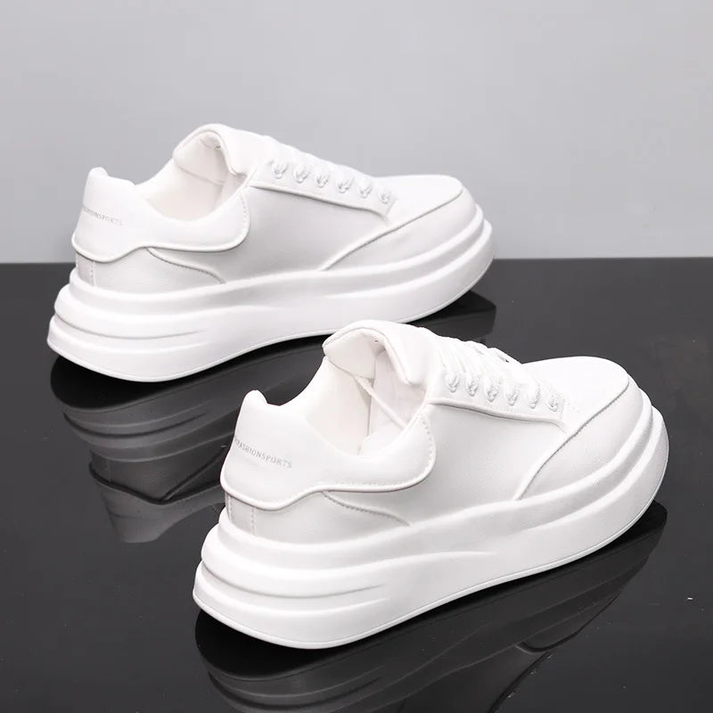 New Couple's Small White Shoes Men's Shoes Women Sports Shoes Men's Sneakers Increased Height Inside Casual Sports Shoes