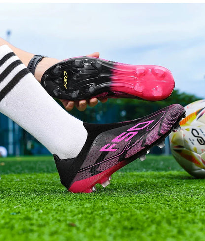 Nouvelles Chaussures de Football pour Hommes Antidérapantes, Crampons Garçons, Chaussures de Foot à Succès, Baskets de Match Extérieur sur Gazon, Haute Qualité, Montantes, Légères