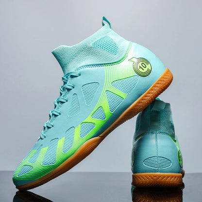 2026 New Professional Indoor Flat Bottomed Football Shoes Teenagers Durable Comfortable Training Shoes Adult Non Slip Soccer Sho