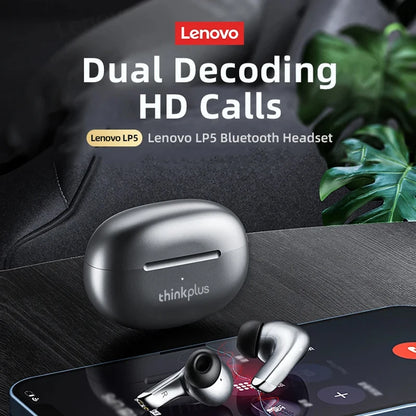 Lenovo LP5 Wireless Bluetooth Earbuds – Lenovo LP5 TWS Earbuds HiFi Stereo Sound, Lenovo LP5 Noise Cancelling Sports Waterproof Bluetooth 5.3 Earbuds with Mic, Lenovo LP5 Wireless Headphones