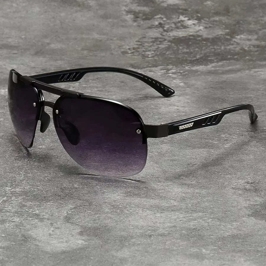 Fashion Vintage Eyewear Gradient Lens Pilot Sunglasses Men and Women Fishing Driving Man Luxury Brand Designer Sun Glasses