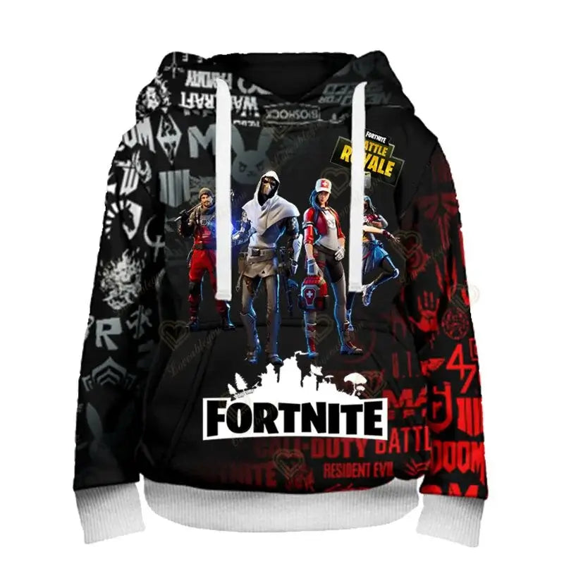 Sweatshirts e hoodies Fortnite Peely com estampado de novo design, para homem, mulher e criança, manga comprida, moda casual, streetwear com capuz, pulóveres