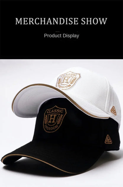 Men's Hat Baseball Cap for Men New Fashion Luxury Brand Embroidery Chinese Style Big Size Cotton Trucker Hat HipHop For 4seasons