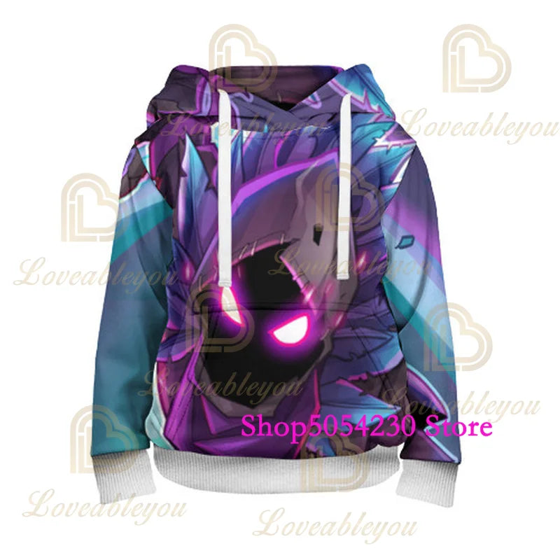 3D printani Fortnite hoodie s lamom Battle Royale, crtani sweatshirt za muškarce i žene, majica s kapuljačom Game Hero za tinejdžere