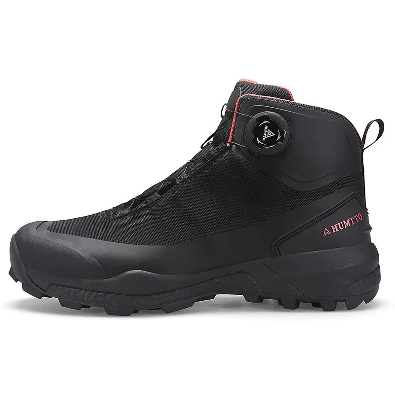 HUMTTO hiking shoes men's winter high-top warm non-slip hunting shoes women outdoor sports cushioning snow boots Tactical boots