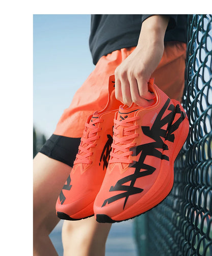 Ténis de corrida para homem, em malha para atividades ao ar livre, sapatos de luxo, sapatilhas para casal, ténis todo-o-terreno, com amortecimento, respiráveis, ténis de treino, de corrida, antiderrapantes, na moda