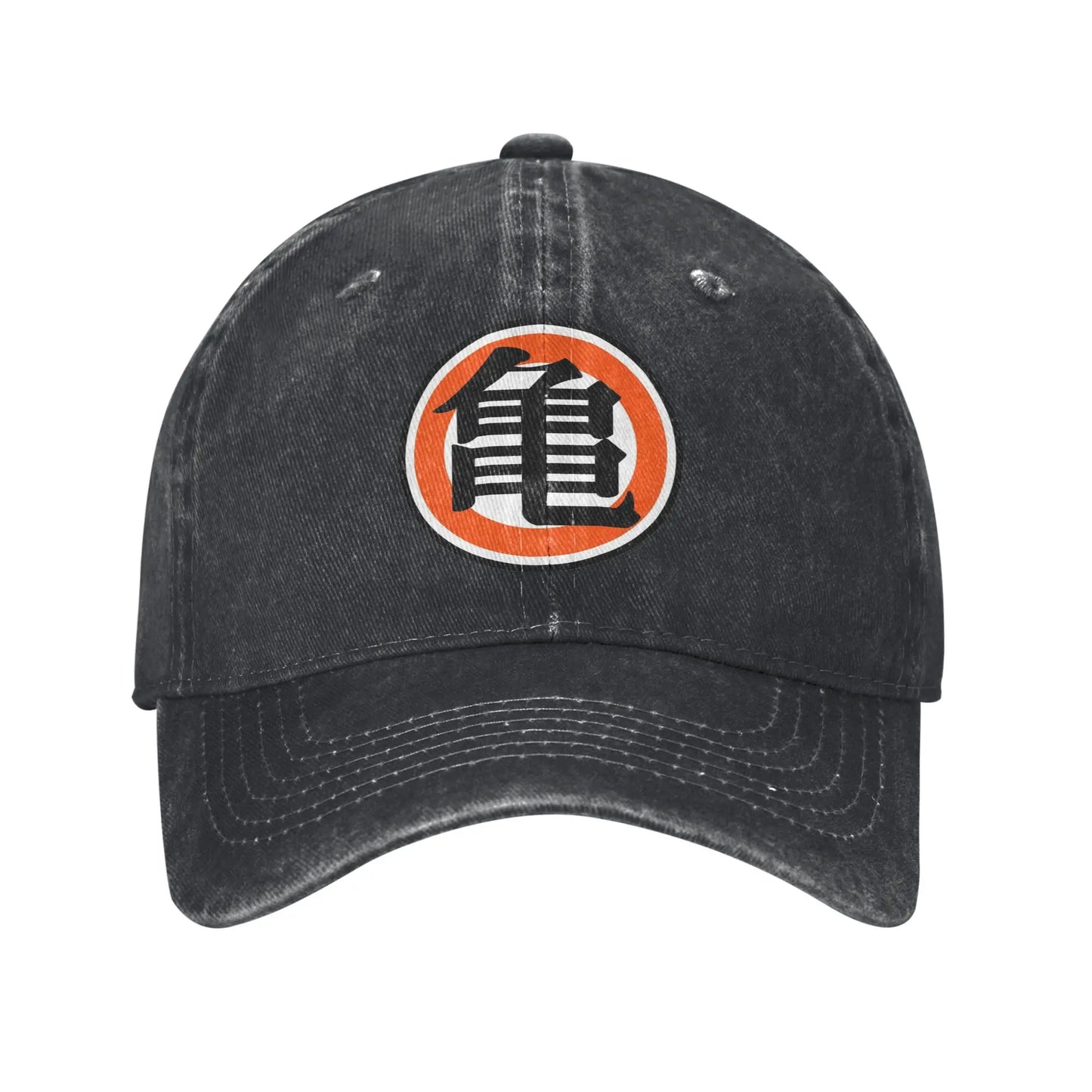 Dragon Ball Master Rosh TURTLE SCHOOL Unisex Baseball Cap Distressed Washed Caps Hat Fashion Outdoor Unstructured Soft Headwear, Produit gaming premium Fraquane