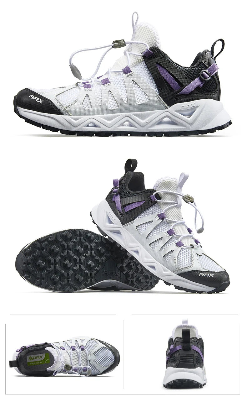 RAX Novos Sapatos de Caminhada de Verão para Homem e Mulher, Respiráveis, para Caminhada em Riachos, Trekking, Aqua Shoes, Pesca Outdoor, Campismo e Sneaker para Homem