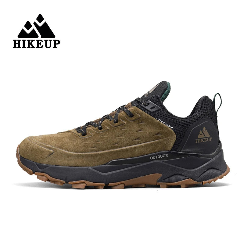 HIKEUP Nyeste vandresko til mænd Slidstærke skridsikre udendørs sneakers til klatring, trekking og jagt – herresport i ruskind og læder