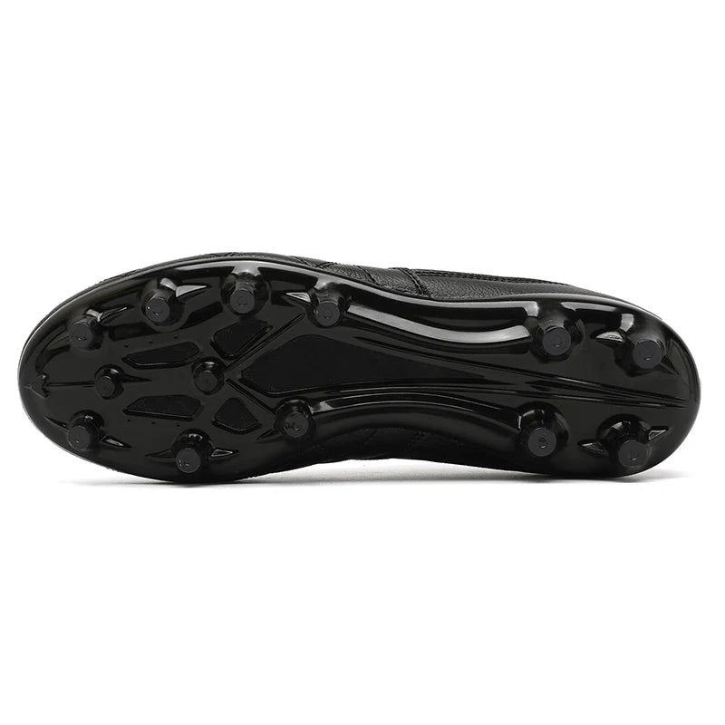 Men Long Spike Football Soccer Boots Outdoor Male Gym Training Sneakers Big Size Black White for Teenager Sports