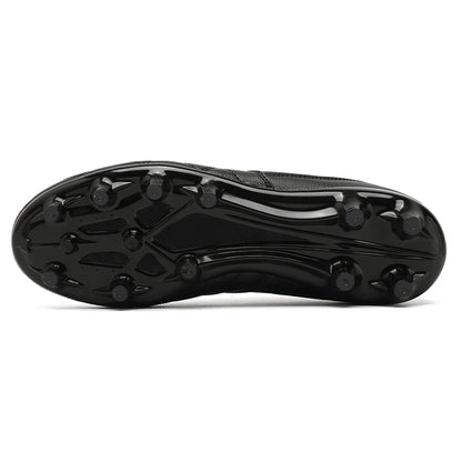 Men Long Spike Football Soccer Boots Outdoor Male Gym Training Sneakers Big Size Black White for Teenager Sports
