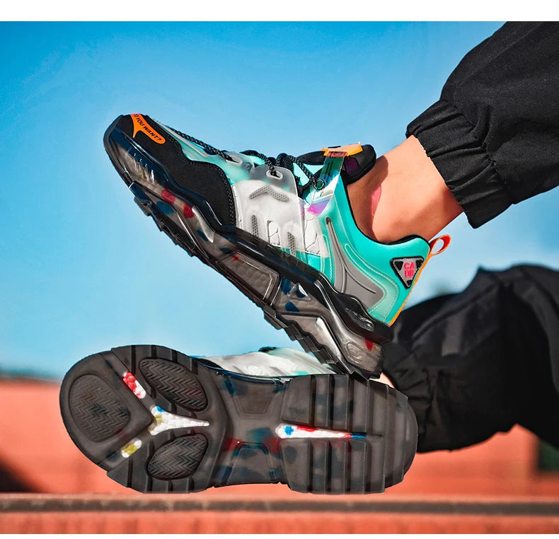 Luxury Men's Sneakers, Casual Breathable Trainer, Race Fashion Loafers, Running Shoes for Men Tennis
