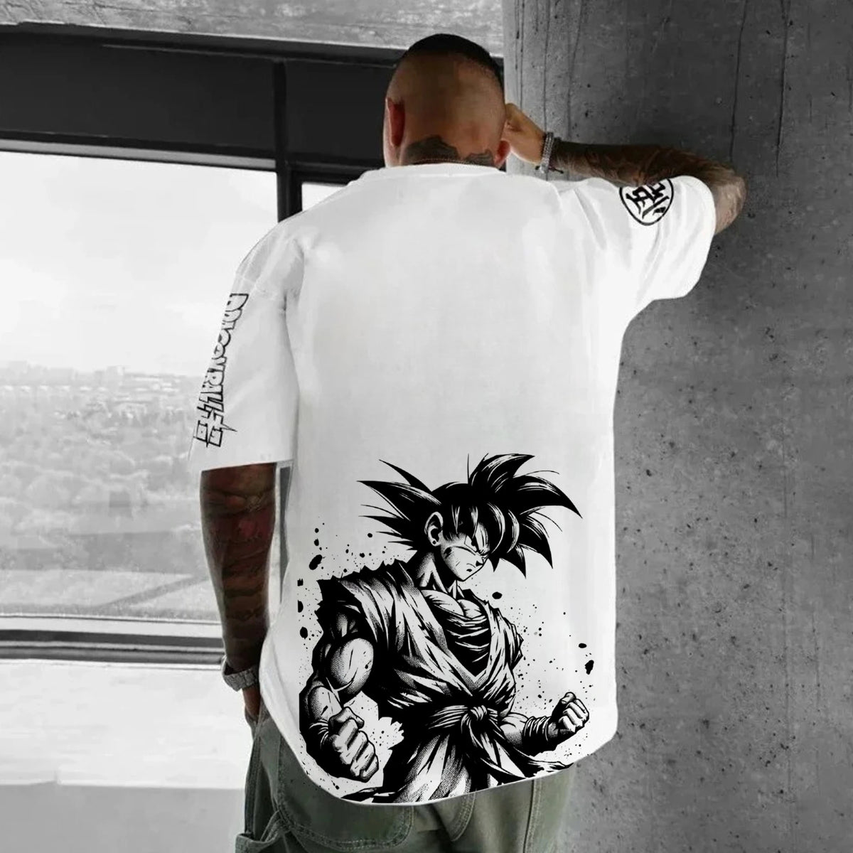 Dragon Ball japán anime-mintás férfi póló, Majin Buu, fiúknak és gyerekeknek, Harajuku, rövid ujjú, Goku póló, nyári ruházat