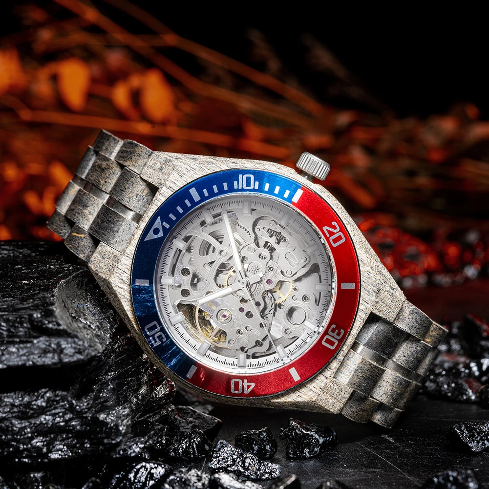 BOBO BIRD Wood Mechanical Watch Men Relogio Masculino Big Mens Watches Top Brand Luxury Timepieces erkek kol saati Dropshipping