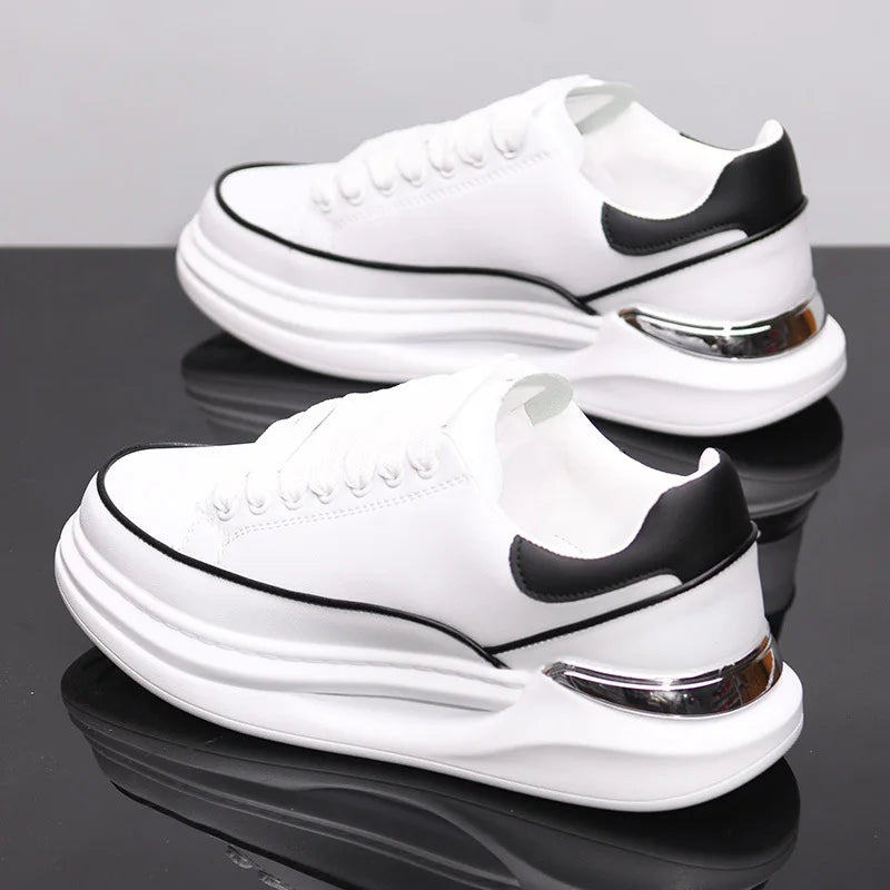 New Couple's Small White Shoes Men's Shoes Women Sports Shoes Men's Sneakers Increased Height Inside Casual Sports Shoes