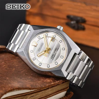 2026 New Seiko Automatic Mechanical Watch for Men and Women Business Leisure Calendar Night Light Waterproof Couple Watch
