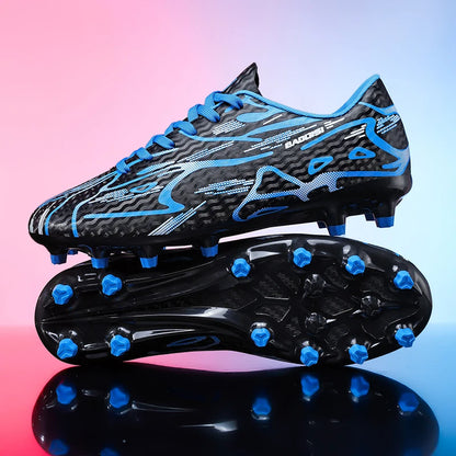 New Men Football Boots TF Sport Training Soccer Shoes Soft Ultralight Breathable Professional Sneakers Unisex Grass Cleats Match