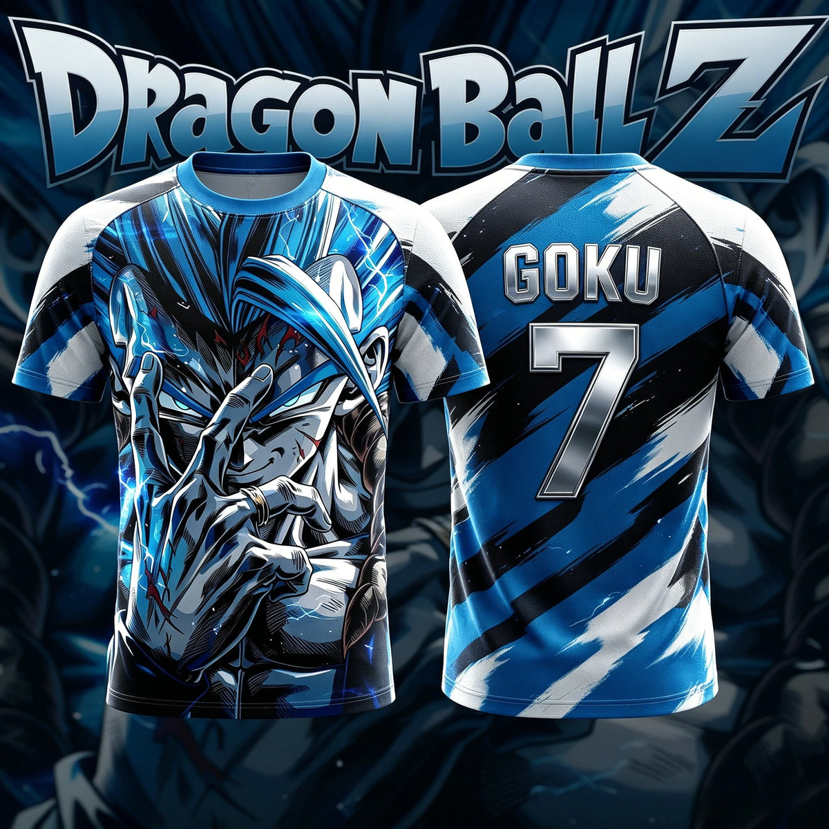 Ανδρικό T-shirt Dragon Ball NO.10/7 Goku με 3D εκτύπωση, φανέλα ποδοσφαίρου, παιδικό T-shirt Anime, ειδική φανέλα ποδοσφαίρου Y2k