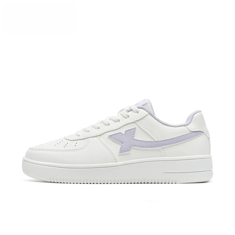 Zapatillas Xtep blancas para mujer 2026 primavera, parejas, versátiles, modernas, casuales, de suela gruesa con aumento de altura, calzado deportivo para mujer 874118319851