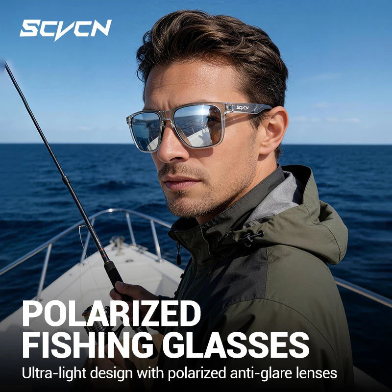 SCVCN Outdoor Polarized Water Sports Beach Ocean Sea Platform Fishing Cycling MTB Sunglasses Bicycle Sports Hiking Eyewear UV400