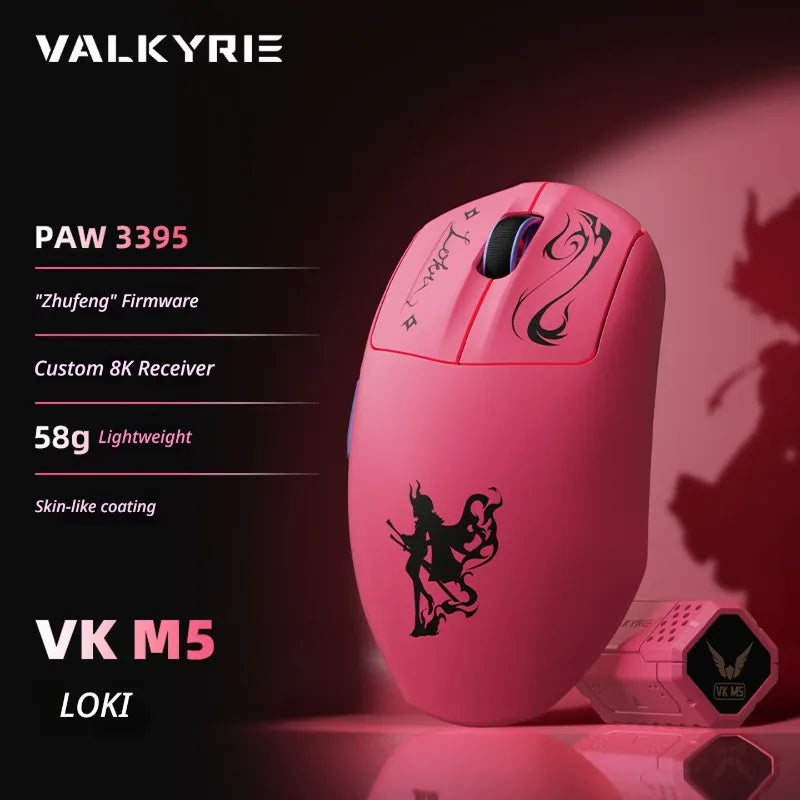 VALKYRIE VK M5 PRO Wireless Mouse Dual 8K Intelligent Display Screen Receiver Ergonomic Lightweight Low Latency Gaming Mouse