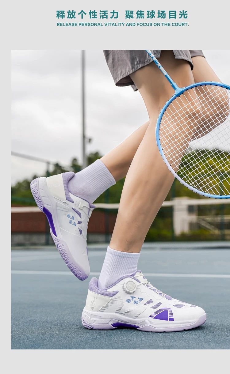 Badminton-Schuhe für Herren, Trainings- und Sportschuhe für drinnen und draußen, rutschfest, strapazierfähig, aus Mesh, atmungsaktiv, Tischtennis-Schuhe