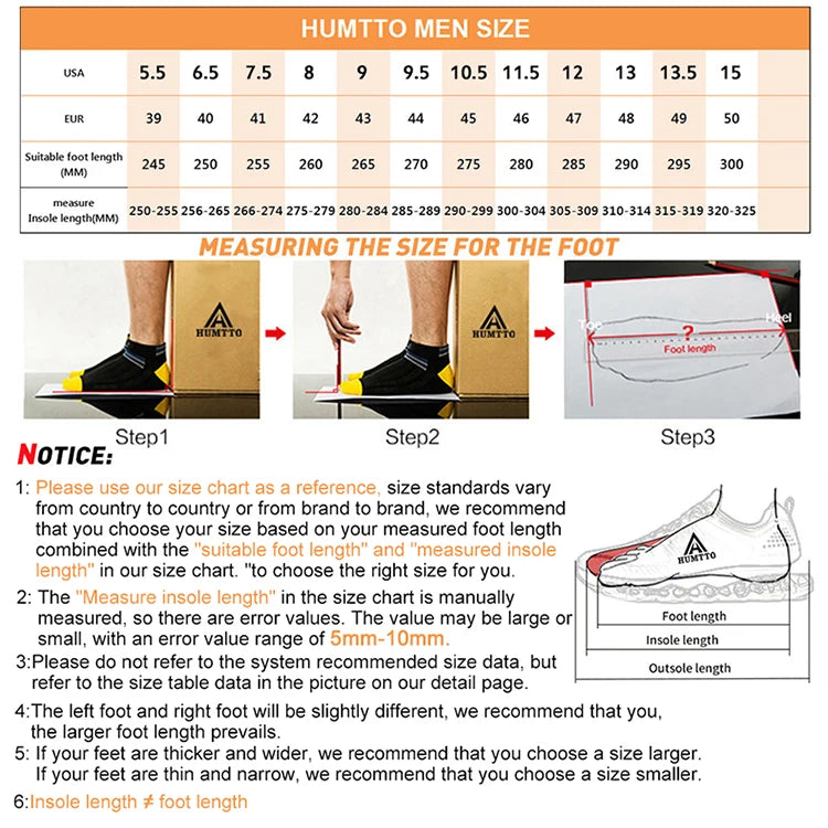 HUMTTO Summer Hiking Sneakers Shoes for Men 2021 Breathable Outdoor Trekking Sport Mens Water Shoes Climbing Walking Man Shoes