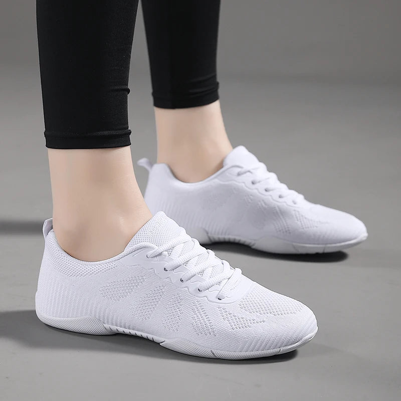 Marwoo Girls White Cheer Dance Sneakers Kids Lightweight Cheerleading Training Walking Tennis Womens Fashion Sports Shoes 2316