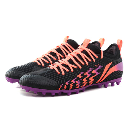 Li-Ning Men's Football Shoes AG Ground Breathable Anti-Slippery Sport Soccer Shoes LINING Footwear Wearable Sneakers YSFU015