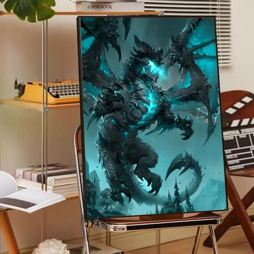 ANIME W-World Of W-Warcraft Wow Poster Paper Print Home Living Room Bedroom Entrance Bar Cafe Art Painting Decoration