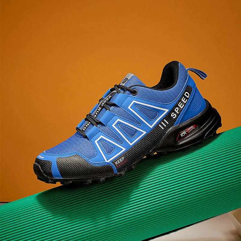 Men's Lockless Cycling Shoes,Outdoor Mountain Cross-Country Non-slip Hiking shoes,Breathable Sports Shoes,Road Cycling Shoes