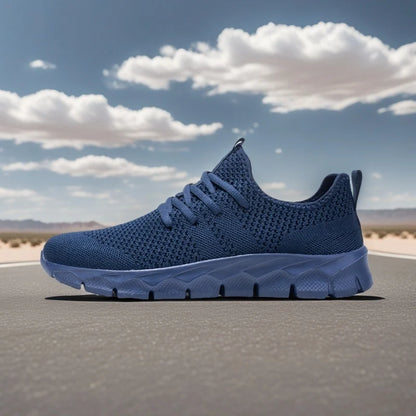 Herresneakers i mesh, lette damesko, afslappede flade sko, herreløbesko, sportssko, bløde tennissko, åndbare herresneakers