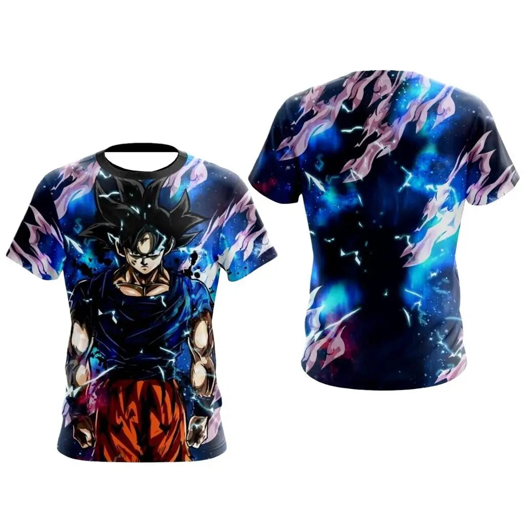 Dragon Ball Z herr-T-shirt Vegeta Streetwear Trend Y2K Harajuku sommar Vegeta T-shirt Anime Saiyan kortärmad Goku-tröja