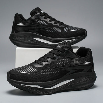 Mens Running Shoes 2025 New Breathe Mesh Cushioned Sneakers Fashion Outdoor Sports Casual Tennis Shoes for Men