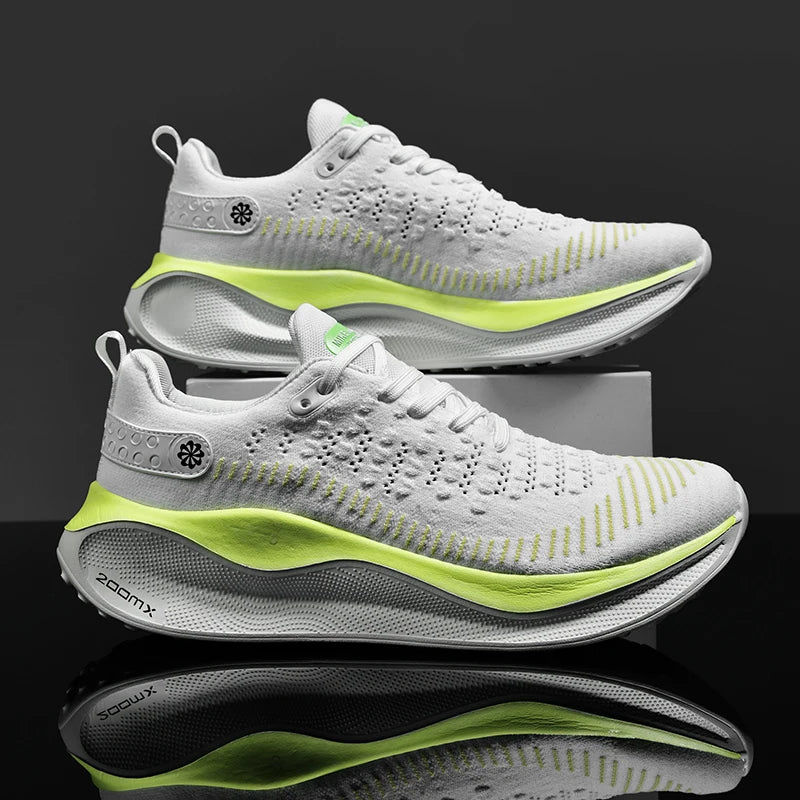 Nieuwe hardloopschoenen voor heren, sportief en casual, luxe modieuze sneakers, lichtgewicht, ademend, comfortabel voor joggen en wandelen