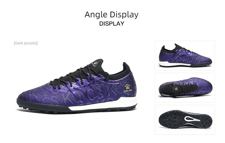 KELME nogometne kopačke za odrasle muške Disease Electric 3.0 s kratkim MG čepovima, profesionalne tenisice za utakmice i trening, prozračne