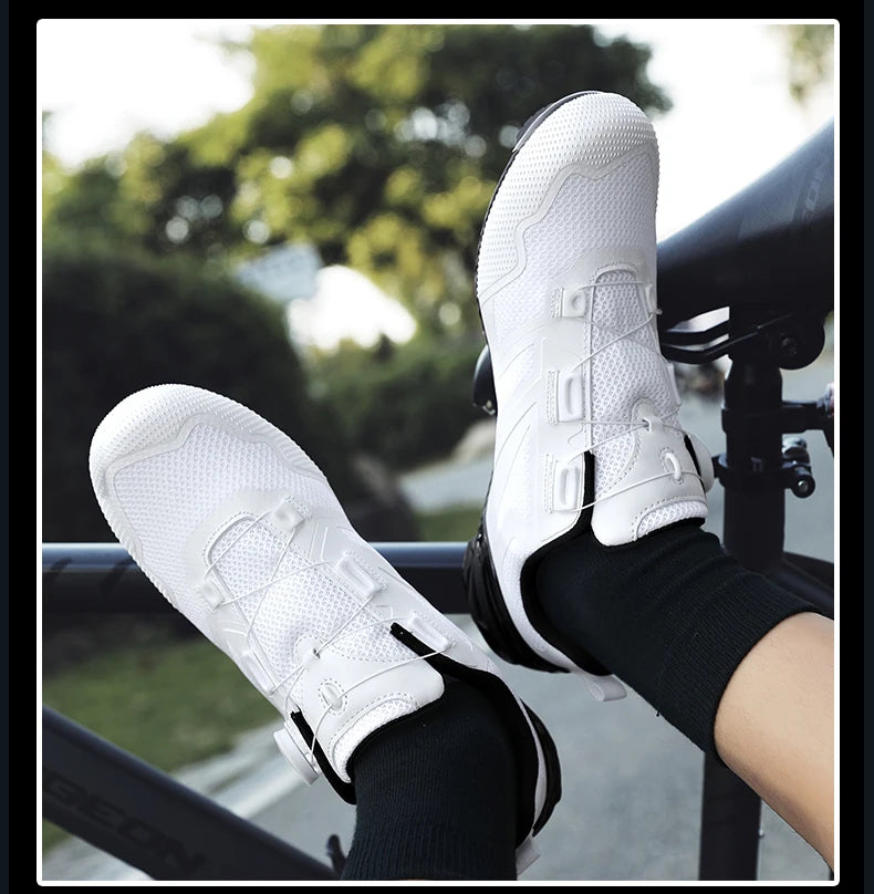 Sapatilhas de Ciclismo Unissexo Novas Profissionais Leves Luxyry Originais para Estrada em Borracha MTB Corrida Bicicleta Moda Bike Street Sports