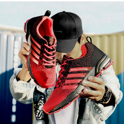 Men's and Women's Flats Fashion Casual Sneakers Couple Walking Shoes Plus Size 36-48 Breathable Fitness Running Shoes Men Shoes