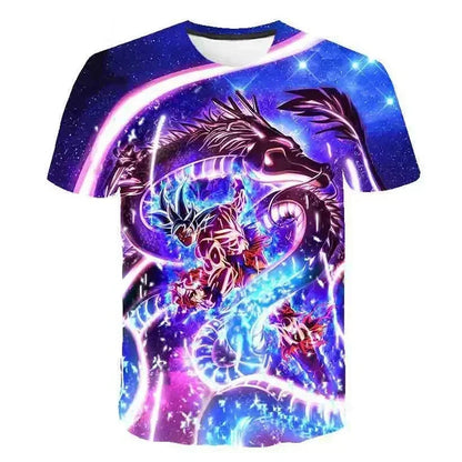 T-shirts Dragon Ball Z Barn- och herrtröjor Herr-T-shirt Harajuku-stil Trend Goku Kläder Anime-tröjor Streetwear