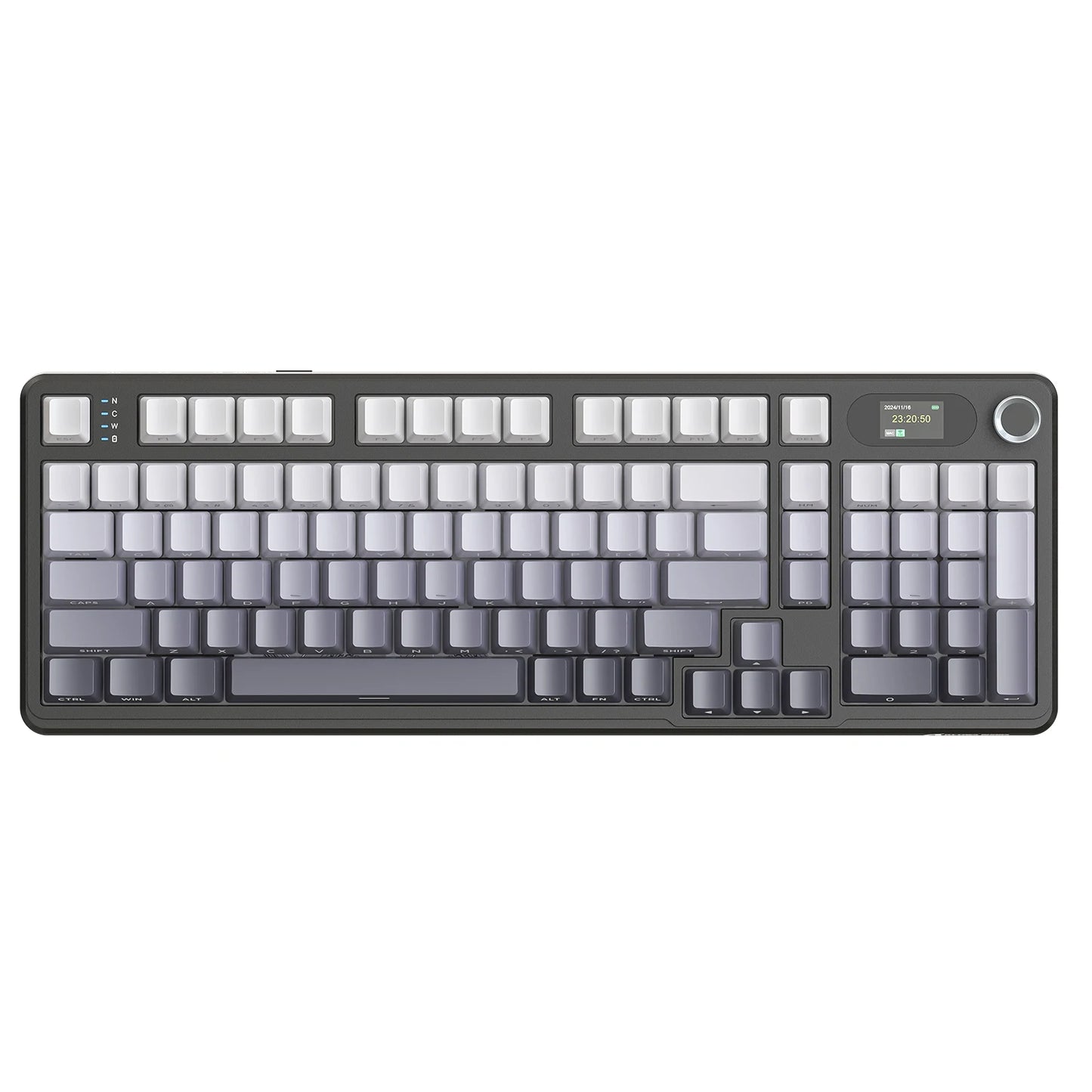 ATTACK SHARK X98PRO Tri-mode Gasket Mechanical Keyboard with TFT Screen & Knob, 99Keys Layout, 5-Layer Foams, Hot-Swap, RGB