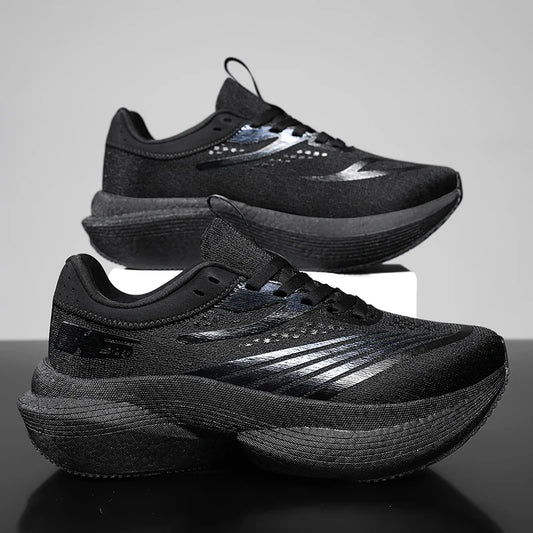 New Running Shoes Carbon Plate Marathon Men Sports Breathable Lightweight Women's Comfortable Athletic Non-slip Sneakers Casual