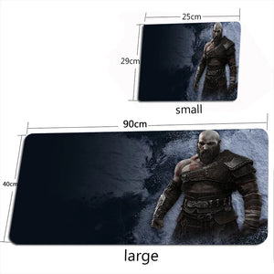 God of War Ragnarok Mouse Pad XXL Mouse Mat Gamer 100X50CM Gaming Accessories Mousepad  Large Keyboard DeskMats Pad for Computer