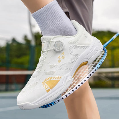 Badminton-Schuhe für Herren, Trainings- und Sportschuhe für drinnen und draußen, rutschfest, strapazierfähig, aus Mesh, atmungsaktiv, Tischtennis-Schuhe