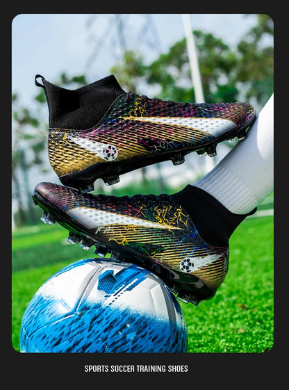 Men Soccer Shoes Kids Football Boots Women Professional Soccer Cleats Antiskid Chaussure TF/FG Outdoor Athletic Football Shoes