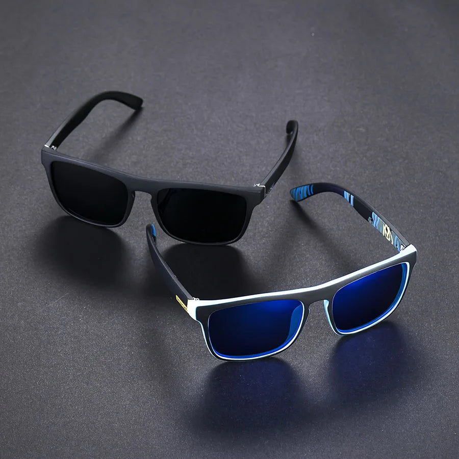 1-4PCS Men Classical Square Polarized Sports Sunglasses Lightweight PC Frame UV400 for Driving Fishing Cycling Unisex Durability